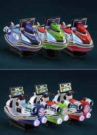 Load image into Gallery viewer, Motorized Airship Kids Electric Swing Car Gaming Machine Coin Operated Indoor Electronic Entertainment with 1 Year Warranty
