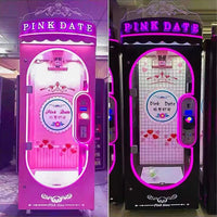 Load image into Gallery viewer, Coin Operated Indoor Pink Date Doll Cutting Prize Gift Scissors Skill Cut pink date machine
