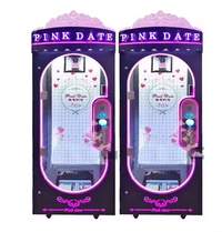 Load image into Gallery viewer, Coin Operated Indoor Pink Date Doll Cutting Prize Gift Scissors Skill Cut pink date machine

