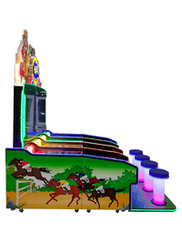 Load image into Gallery viewer, 3D Simulation 4-person Horse Racing Game Machine Designed for Players of All Ages
