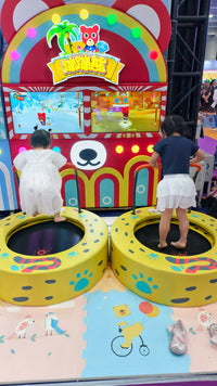 Load image into Gallery viewer, Indoor Children&#39;s Trampoline with Metal and Plastic Materials Coin Operated Games in English-Speaking
