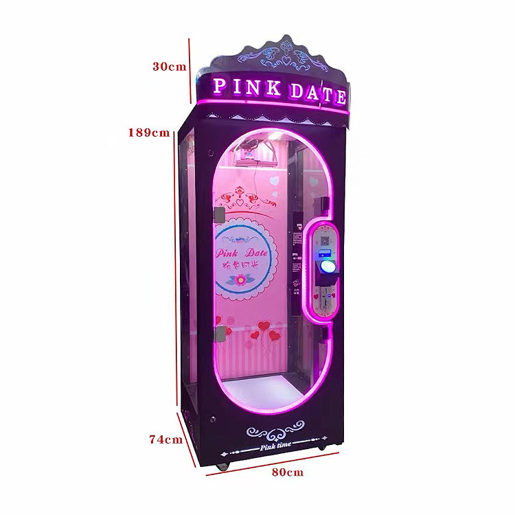 Coin Operated Indoor Pink Date Doll Cutting Prize Gift Scissors
