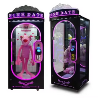 Load image into Gallery viewer, Coin Operated Indoor Pink Date Doll Cutting Prize Gift Scissors Skill Cut pink date machine
