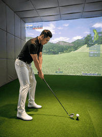Load image into Gallery viewer, Interactive Golf Simulator Indoor Golf System with Projection Screen for Family Entertainment Center
