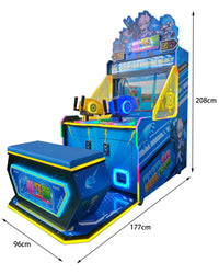 Load image into Gallery viewer, 2 Players Kids-friendly Crazy Water Shooting Arcade Machine Coin-Operated 1 Year Warranty Made Durable Plastic English Language
