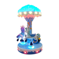 Load image into Gallery viewer, High Quality 3-Seater Ocean Animal Carousel Kids&#39; Coin-Operated Ride for Amusement Park Fiberglass
