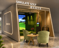 Load image into Gallery viewer, Interactive Golf Simulator Indoor Golf System with Projection Screen for Family Entertainment Center
