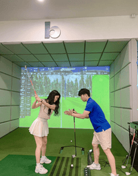 Load image into Gallery viewer, Interactive Golf Simulator Indoor Golf System with Projection Screen for Family Entertainment Center
