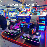 Load image into Gallery viewer, Arcade Racing Car &amp; Motorcycle Video Game Console Coin-Operated Speed Simulator with 1-Year Warranty English Language 220V
