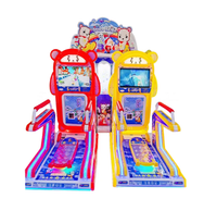 Load image into Gallery viewer, Coin Pusher Two Players Kids Skiing Simulator British Bear Video Sports Skateboard Game Machine

