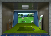 Load image into Gallery viewer, Interactive Golf Simulator Indoor Golf System with Projection Screen for Family Entertainment Center
