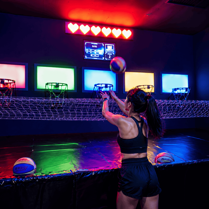 Interactive Basketball Machine commercial active gaming equipment image 1
