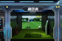 Load image into Gallery viewer, Interactive Golf Simulator Indoor Golf System with Projection Screen for Family Entertainment Center
