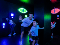 Load image into Gallery viewer, Digital Sport Center's Devil's Eyes Indoor Escape Game Evil Eyes Team Building Activity Fun Playhouse Activation
