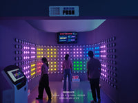 Load image into Gallery viewer, LED Interactive Trampoline Park Game Center with Fiberglass Challenge for Team Building Activate Game Push Button Light
