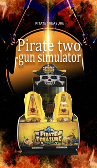 Load image into Gallery viewer, Coin Operated Arcade Game Shooting Machine Entertaining 2-Player Simulator in English LCD Display Fiberglass Material Amusement
