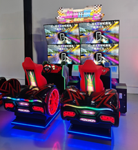 Load image into Gallery viewer, Racing Car Simulator Game Machine Dynamic Four Screen Coin Operated Arcade Entertainment
