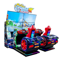 Load image into Gallery viewer, Racing Car Simulator Game Machine Dynamic Four Screen Coin Operated Arcade Entertainment
