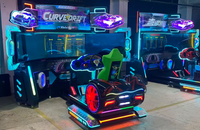 Load image into Gallery viewer, Coin-Operated Curved Drift Racing Video Game Arcade Machine Metal Construction Motion Control
