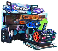 Load image into Gallery viewer, Coin-Operated Curved Drift Racing Video Game Arcade Machine Metal Construction Motion Control
