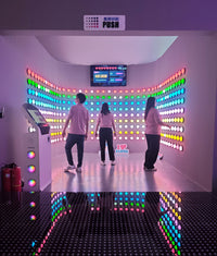 Load image into Gallery viewer, LED Interactive Trampoline Park Game Center with Fiberglass Challenge for Team Building Activate Game Push Button Light
