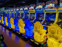 Load image into Gallery viewer, Kid Racing Car Arcade Machine Fun Coin Operated Kids' Games Sale for Children
