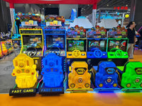 Load image into Gallery viewer, Kid Racing Car Arcade Machine Fun Coin Operated Kids' Games Sale for Children
