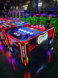 Load image into Gallery viewer, Coin-operated Two-player Battle in the Amusement Park Arcade Game Naughty Bean Catch Light Plastic Hammer Hitting Game for Kids
