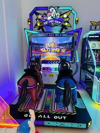 Load image into Gallery viewer, 2 Player Coin-Operated Racing Game Shadow Hunter Knight 1-Year Warranty Arcade Product
