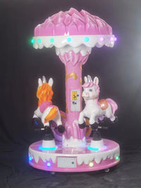 Load image into Gallery viewer, High Quality 3-Seater Ocean Animal Carousel Kids&#39; Coin-Operated Ride for Amusement Park Fiberglass

