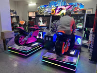 Load image into Gallery viewer, Arcade Racing Car &amp; Motorcycle Video Game Console Coin-Operated Speed Simulator with 1-Year Warranty English Language 220V
