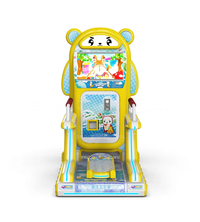 Load image into Gallery viewer, Coin Pusher Two Players Kids Skiing Simulator British Bear Video Sports Skateboard Game Machine

