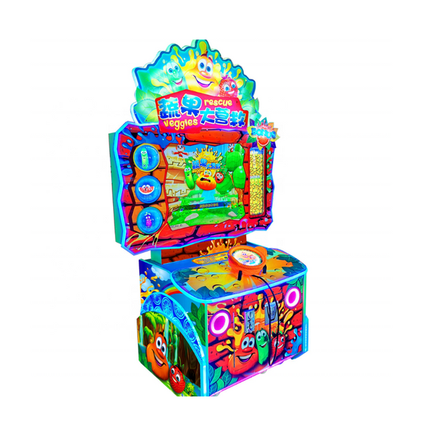 New product arcade lottery ticket machine vegetable rescue video game ...