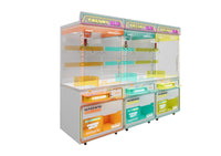 Load image into Gallery viewer, Three mini claw machines in a diagonal arcade arrangement
