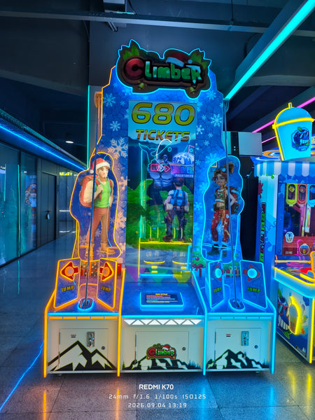 Climber 2-player rope climbing redemption arcade game