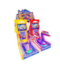 Load image into Gallery viewer, Coin Pusher Two Players Kids Skiing Simulator British Bear Video Sports Skateboard Game Machine
