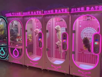 Load image into Gallery viewer, Coin Operated Indoor Pink Date Doll Cutting Prize Gift Scissors Skill Cut pink date machine
