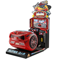 Load image into Gallery viewer, Competitive 3D Driving Racing Arcade Game Machine for Kids
