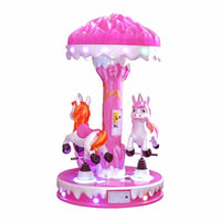 Load image into Gallery viewer, High Quality 3-Seater Ocean Animal Carousel Kids&#39; Coin-Operated Ride for Amusement Park Fiberglass
