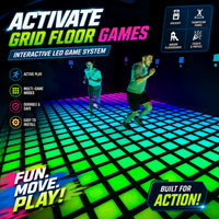 Load image into Gallery viewer, Interactive LED Floor Game Digital Sport Center with Plastic Material FEC Product
