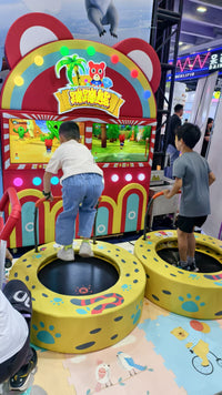 Load image into Gallery viewer, Indoor Children&#39;s Trampoline with Metal and Plastic Materials Coin Operated Games in English-Speaking
