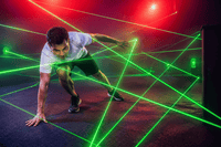 Load image into Gallery viewer, Multi-Player Laser Challenge Game System - Interactive Laser Maze Reaction Lights for Team Building &amp; Amusement Parks
