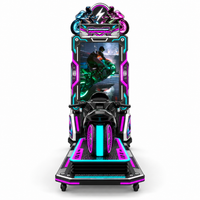 Load image into Gallery viewer, Motorcycle racing arcade machine, front view
