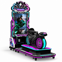 Load image into Gallery viewer, Motorcycle arcade machine, right three-quarter view
