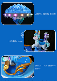 Load image into Gallery viewer, High Quality 3-Seater Ocean Animal Carousel Kids&#39; Coin-Operated Ride for Amusement Park Fiberglass
