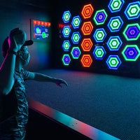 Load image into Gallery viewer, Indoor Fun Center Multiple People Led Light Strike Activate Games Throw Ball Interactive Wall Games Activate Game
