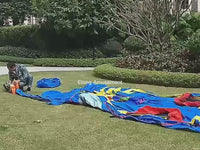 Load and play video in Gallery viewer, Outdoor Double Inflatable Slide
