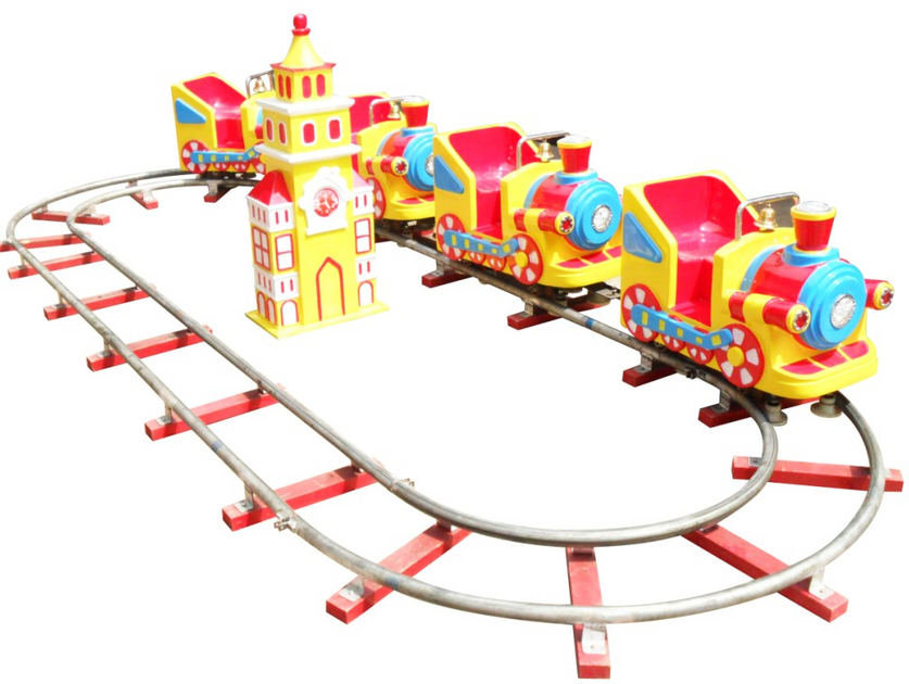 4P mini train amusement rides indoor trackless train with track | Elong ...