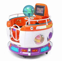 Load image into Gallery viewer, Indoor hot sale revolving cup kiddie ride coin operated plastic rotating games carousel Russian turntable for kids for sale
