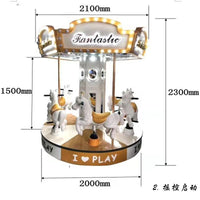 Load image into Gallery viewer, 6 Players Rocking Carousel Horses
